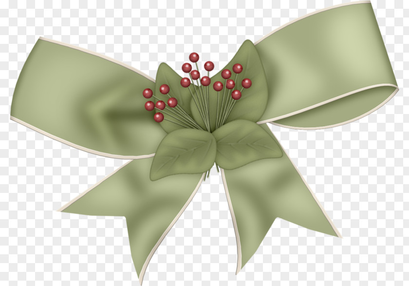 Khaki Bow Christmas Clip Art PNG