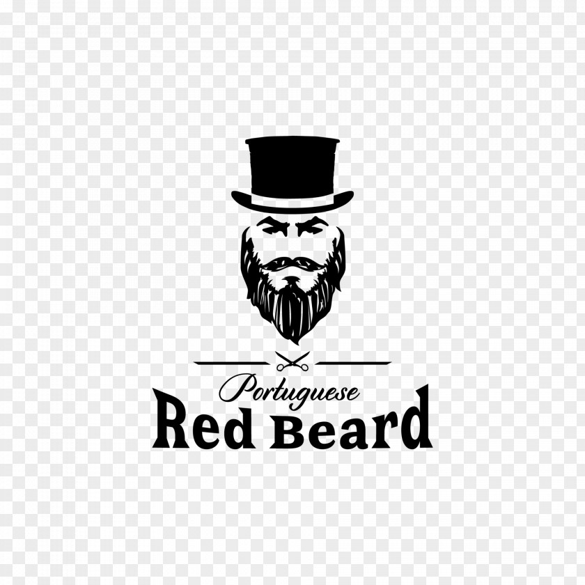 Red Beard Logo Brand Moustache Font PNG
