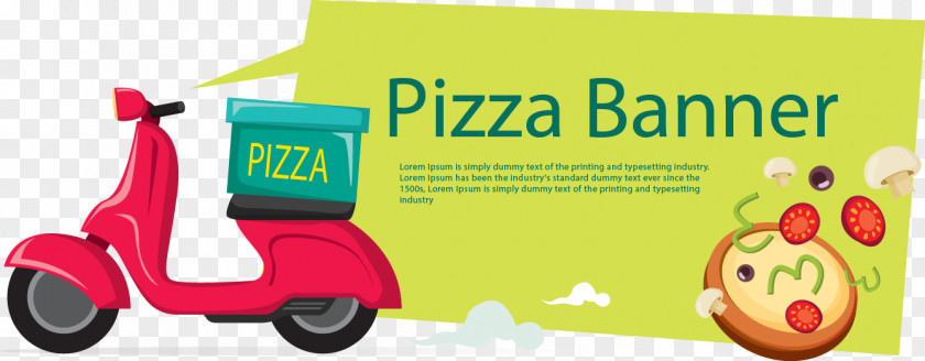 Vector Painted Pizza Delivery Kebab Take-out Fast Food PNG