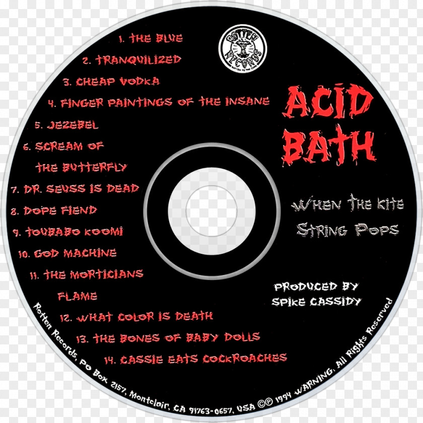 Bathroom Album Cover Acid Bath When The Kite String Pops Compact Disc Shirt PNG