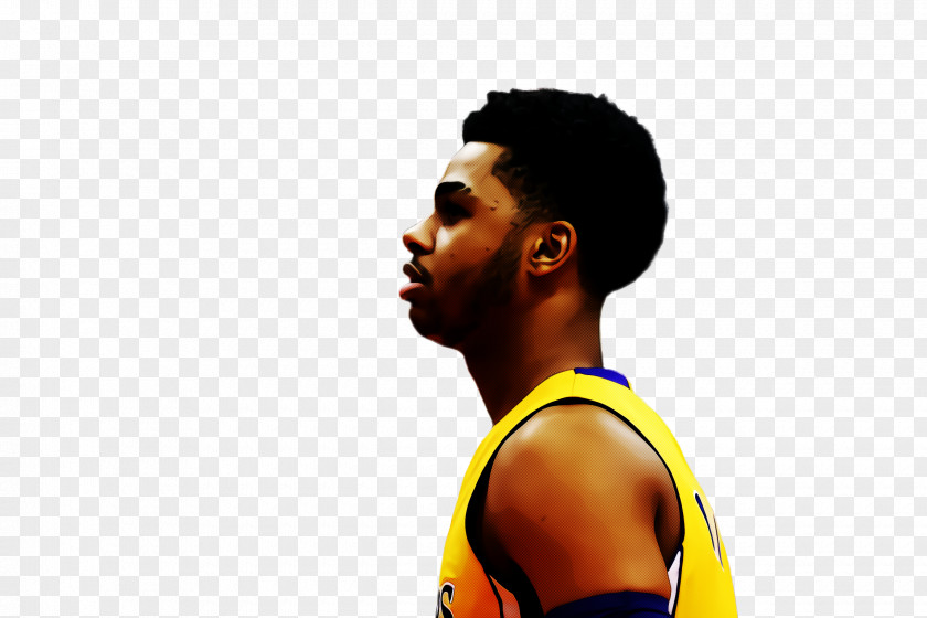 Black Hair Basketball Player Hairstyle Yellow Sportswear PNG
