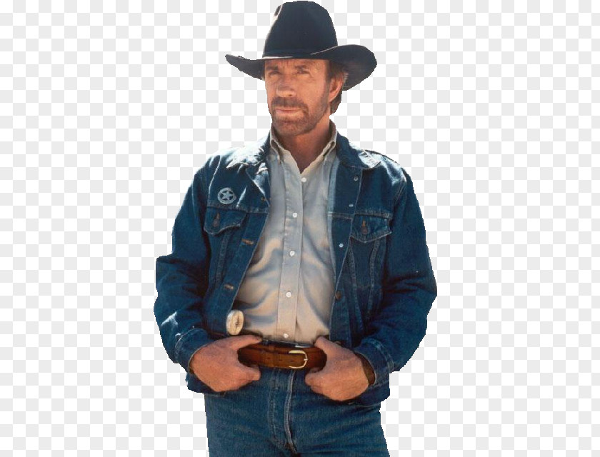 Chuck Noris Cowboy Hat Stetson Denim PNG