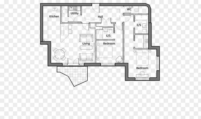 Tree Floor Plan Crosstrees Apartment House Lincoln Park PNG
