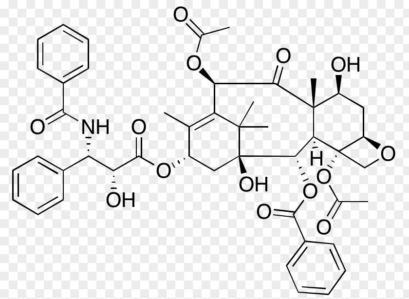 Structure Paclitaxel Pacific Yew Chemistry Drug PNG