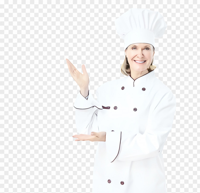 White Coat Chef's Uniform Chef Cook PNG
