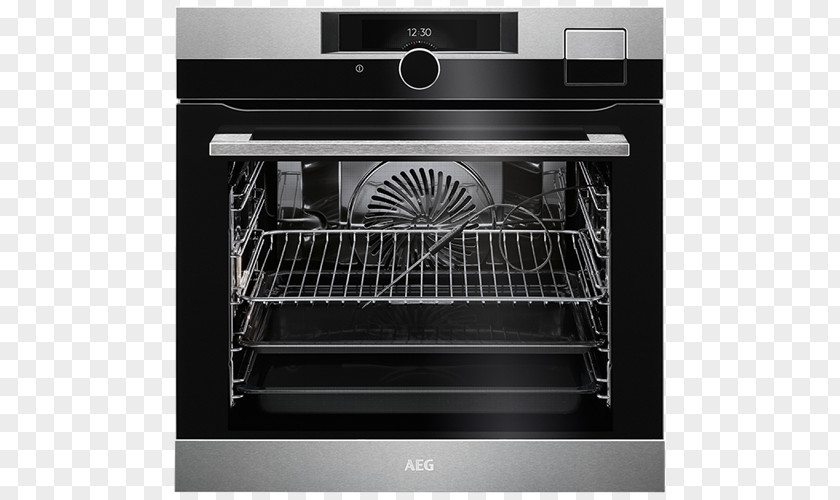 Steam Food AEG BSE892230M Oven, Stainless Steel Stoomoven Kitchen PNG