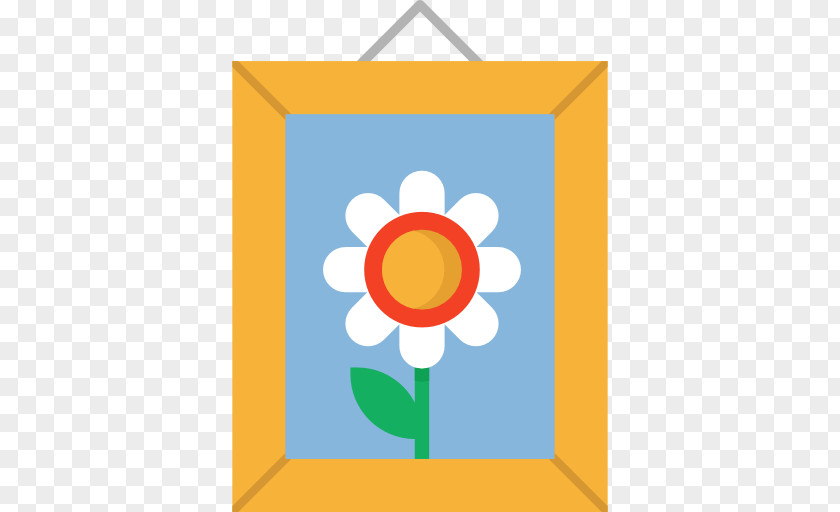 Flower Square Painting Clip Art PNG