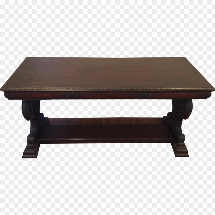 Sofa Coffee Table Tables Walnut Library Wood Victorian Era PNG