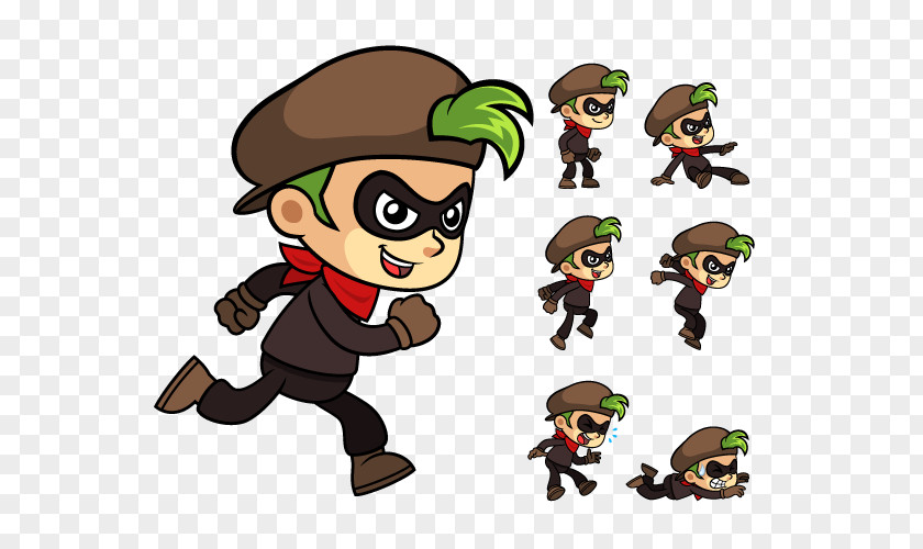 Thief Sprite Animation Game Clip Art PNG