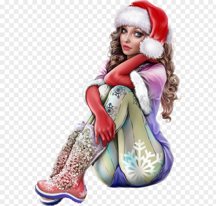 Woman Christmas Girl PNG Girl, woman clipart PNG