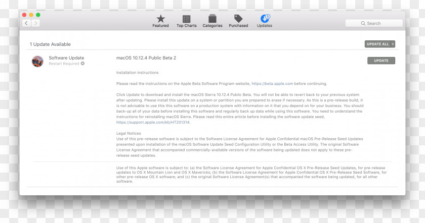 Apple App Store MacOS High Sierra PNG