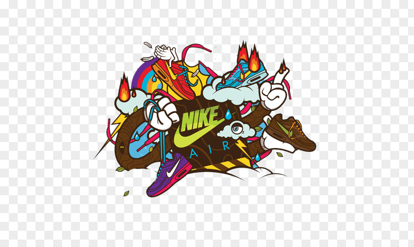 Color Motorcycle Nike Swoosh Illustrator Illustration PNG