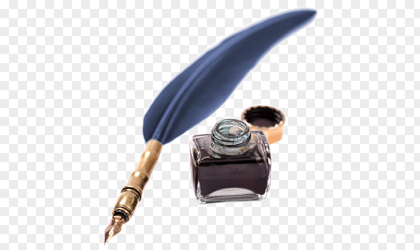 Communications Paper Inkwell Quill Dip Pen PNG