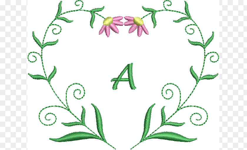 Flower Alphabet Floral Design Letter Font PNG