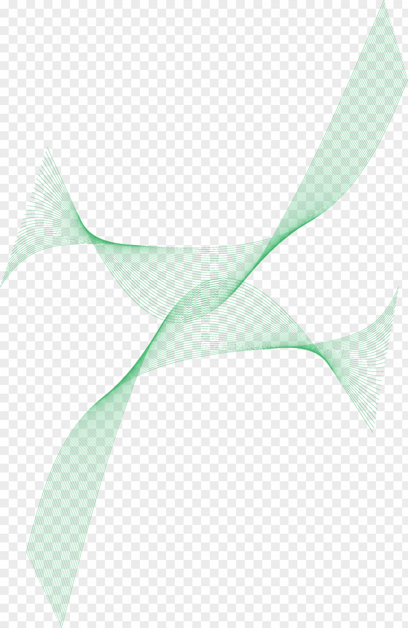 Green Line Angle Pattern PNG
