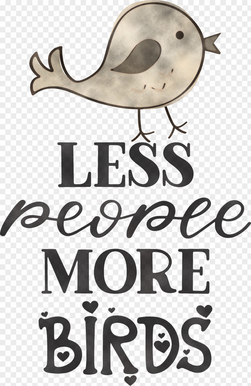 Less People More Birds PNG