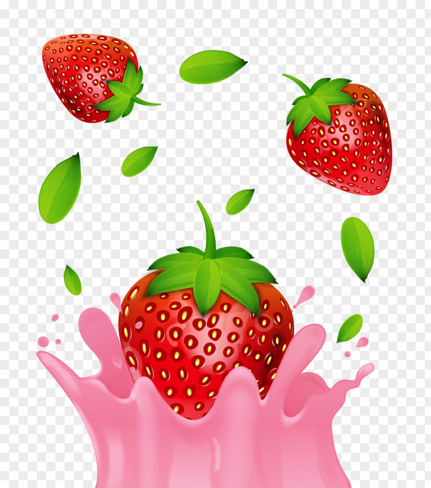 Strawberry Milk Flavored PNG