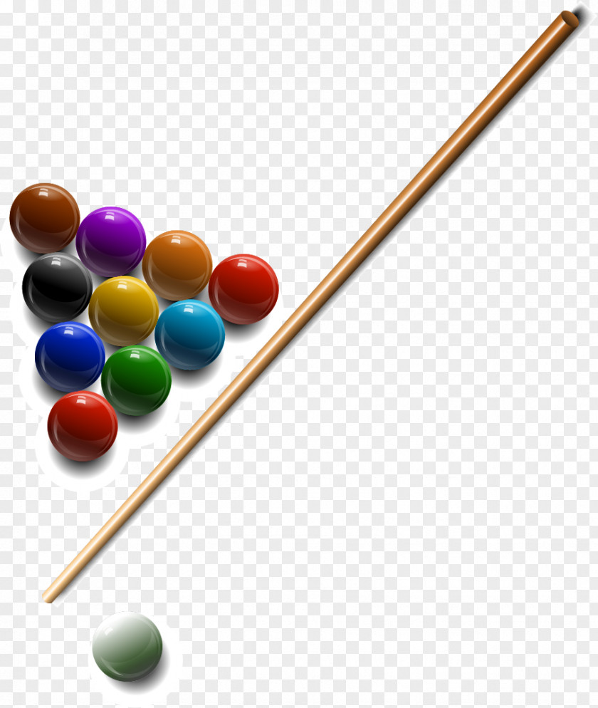 Vector Hand Colored Billiard Table Tennis Pool Ball Billiards PNG