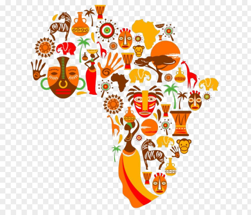 African South Africa Map Clip Art PNG