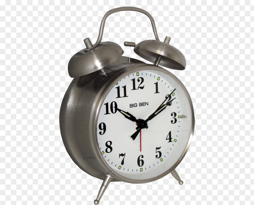 Clock Alarm Clocks Big Ben 4 1 2 Twin Bell Westclox Metal 90010A PNG