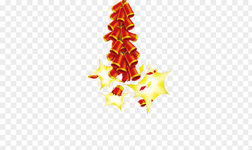 Chinese New Year Red Firecrackers China Years Eve Firecracker PNG