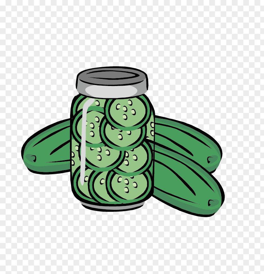 Cucumber Pickled Pickling Jar Clip Art PNG