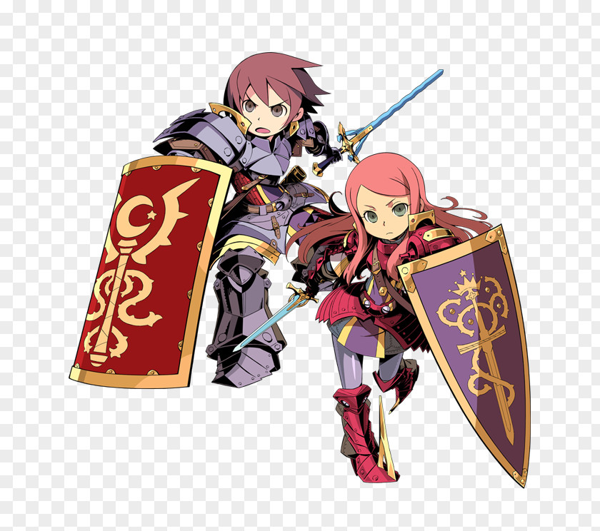 Knight Etrian Mystery Dungeon Illustrator Character Paladin PNG