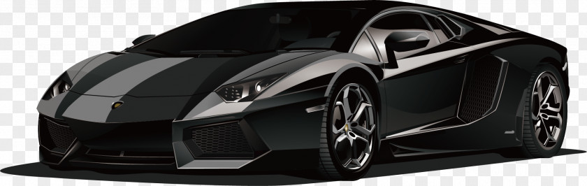 Lamborghini Black Sports Car PNG
