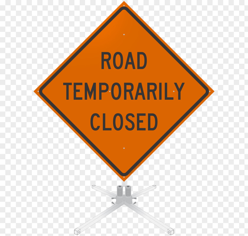Temporarily Closed Traffic Sign Signage Logo Triangle PNG