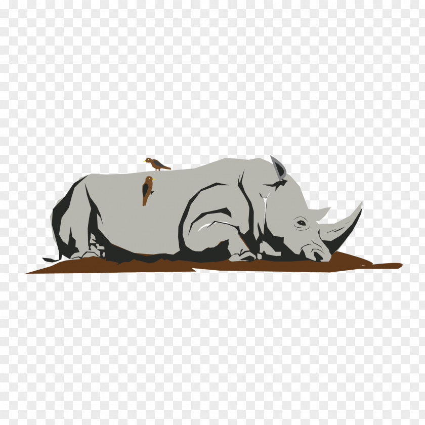 Vector Rhino Euclidean Illustration PNG