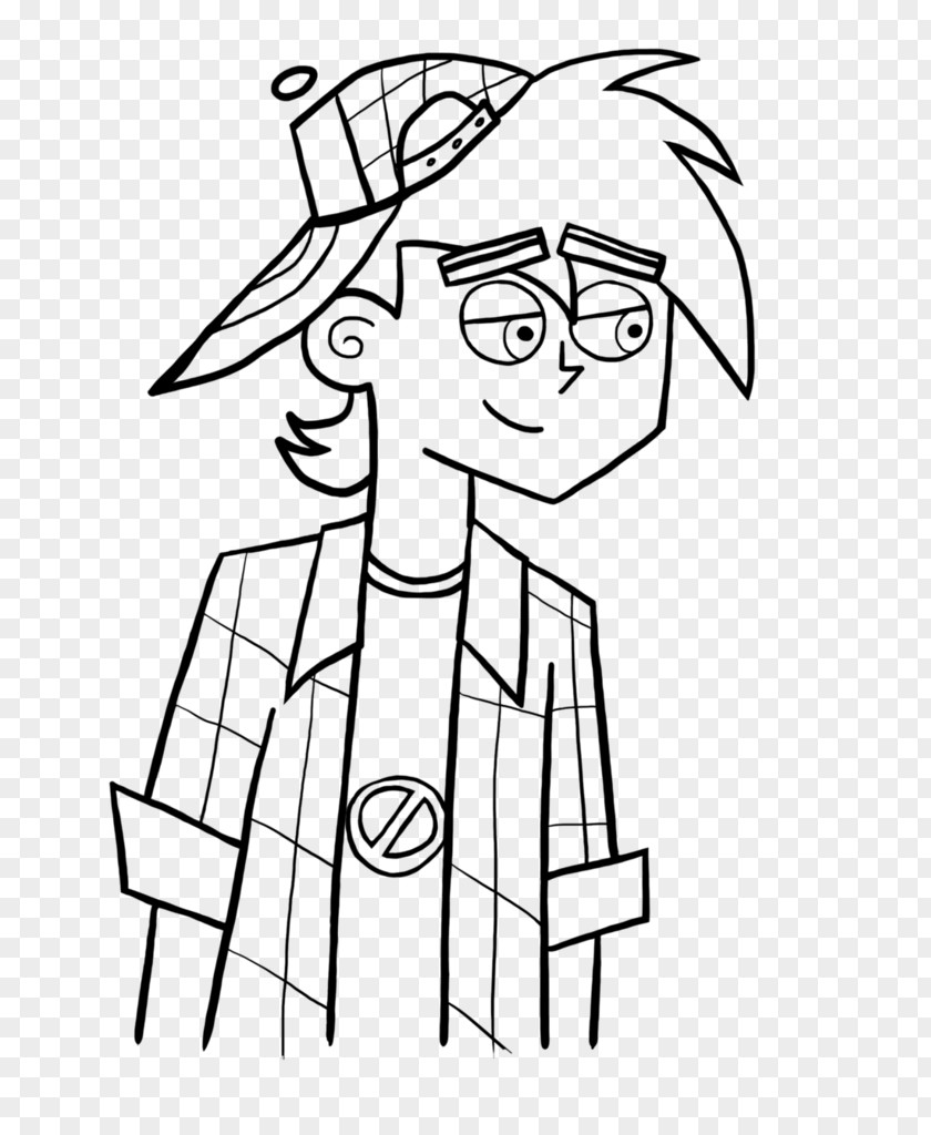 Danny Fantome Line Art Human Behavior Cartoon Clip PNG