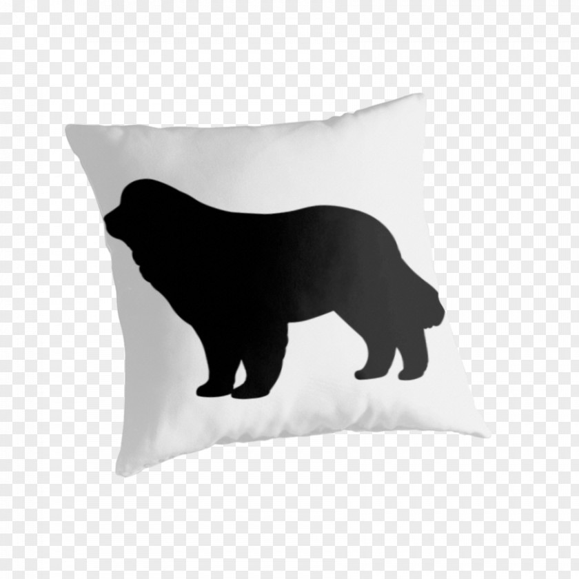 Pillow Newfoundland Dog Throw Pillows Cushion Puppy PNG