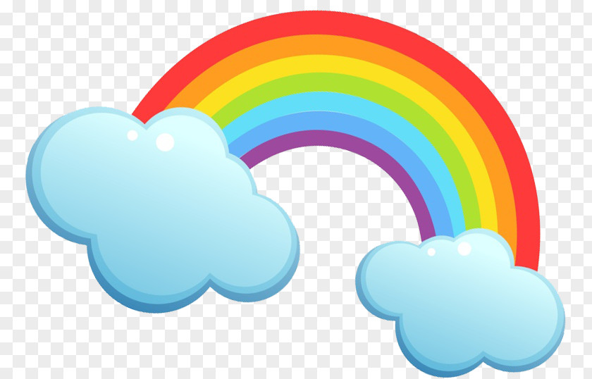 Rainbow Preschool Cloud PNG
