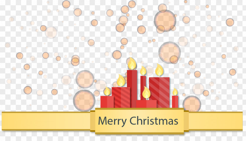 Red Candle Light Effect Christmas PNG