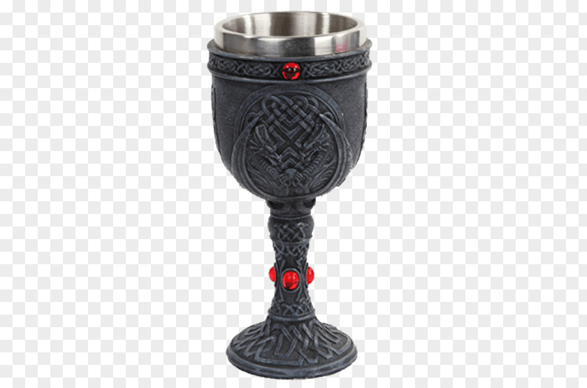Wine Glass Chalice Celtic Knot Stainless Steel PNG