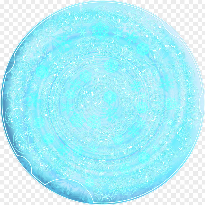 Gallifreyan Turquoise Sphere Tableware PNG