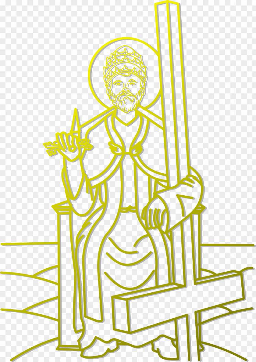 PETER Line Art Drawing Clip PNG