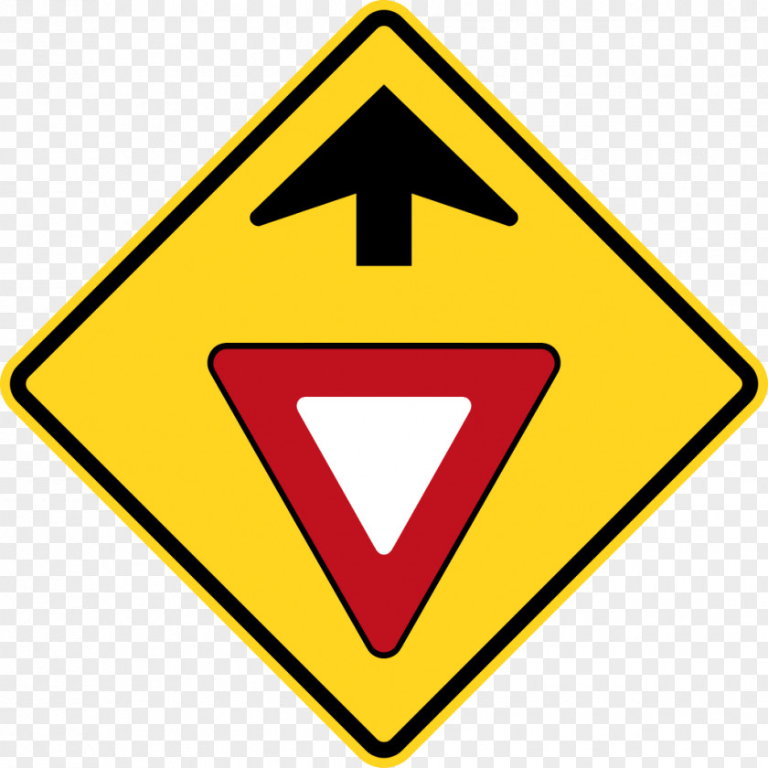 Road Sign Yield Warning Stop Traffic PNG