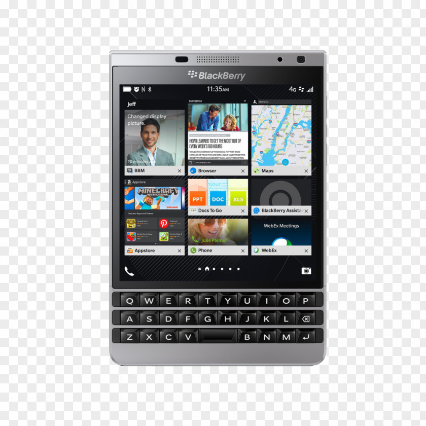 Smartphone BlackBerry Passport Classic Z10 PNG