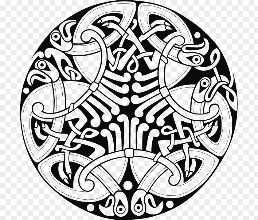 B46 Embroidery Print Celtic Knot Celts Ornament Art PNG