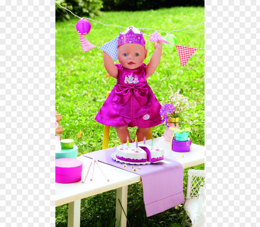 Baby Born Doll Birthday Dress Clothing Toy PNG