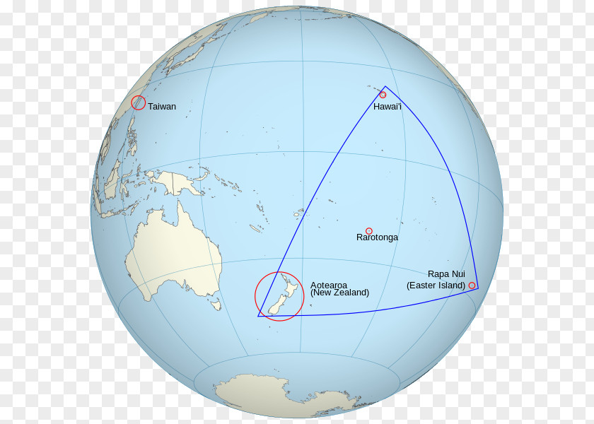 Creative Map Polynesian Triangle Aotearoa Hawaii Satawal Polynesians PNG