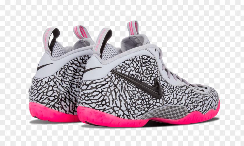 Nike Free Sneakers Shoe Air Foamposite Pro Elephant Print PNG