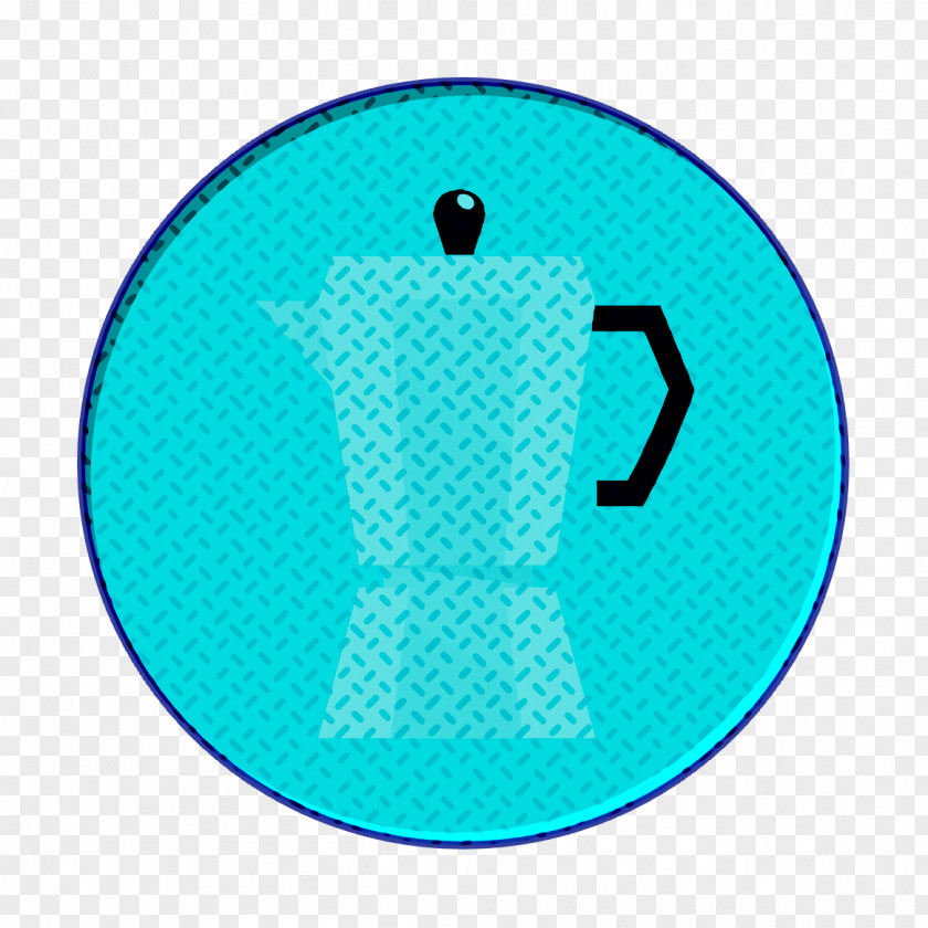 Teal Turquoise Cafe Icon Coffee Drink PNG