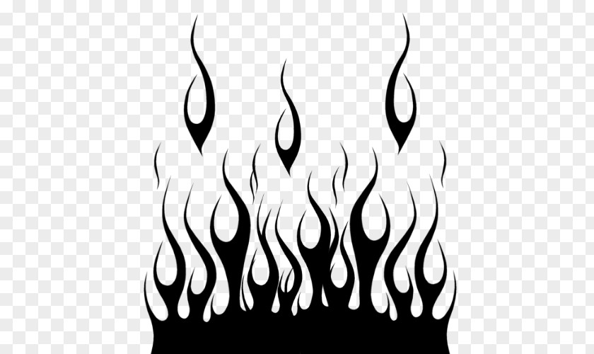 Flame Stencil Drawing Fire PNG