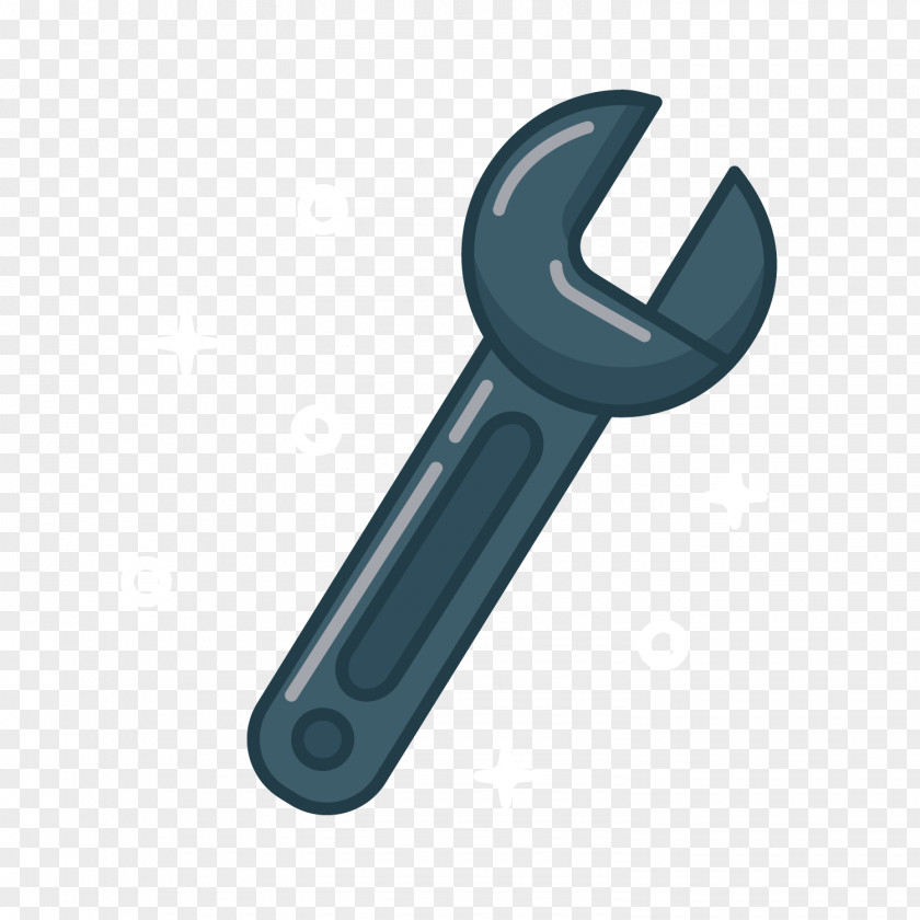 Gray Spanner Euclidean Vector Wrench Icon PNG