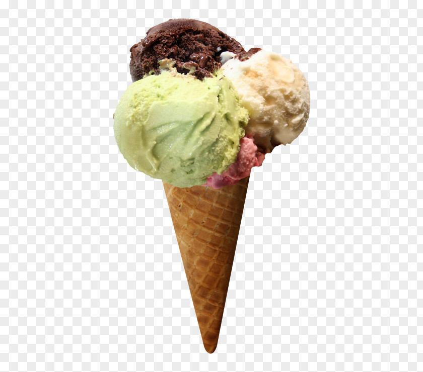 Ice Cream Cones Gelato Fruit Salad PNG