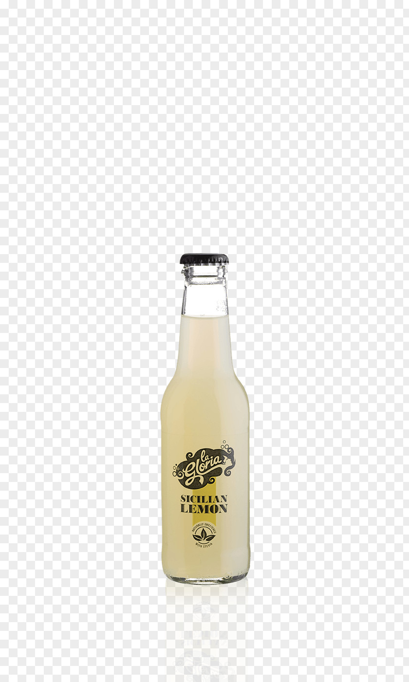 Sicilian Lemon Gin Glass Bottle Beer PNG