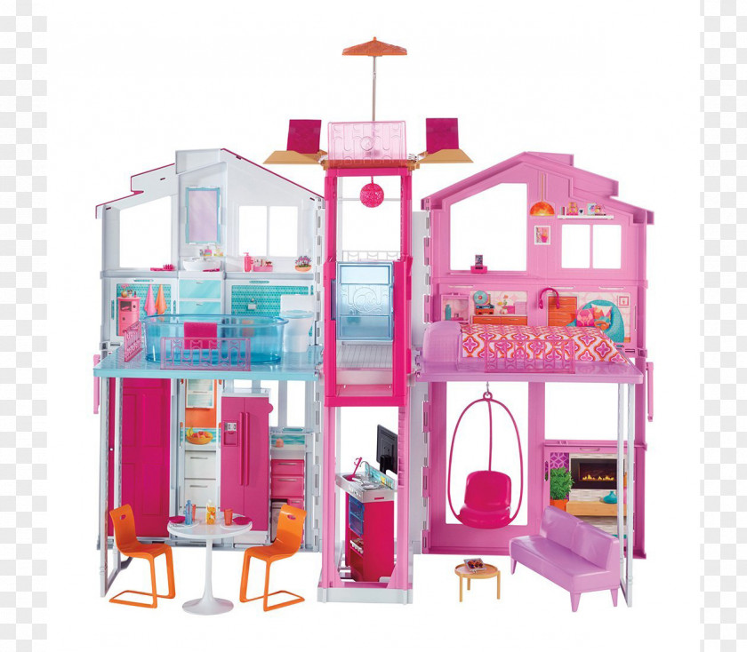 Barbie Dollhouse Toy Mattel PNG