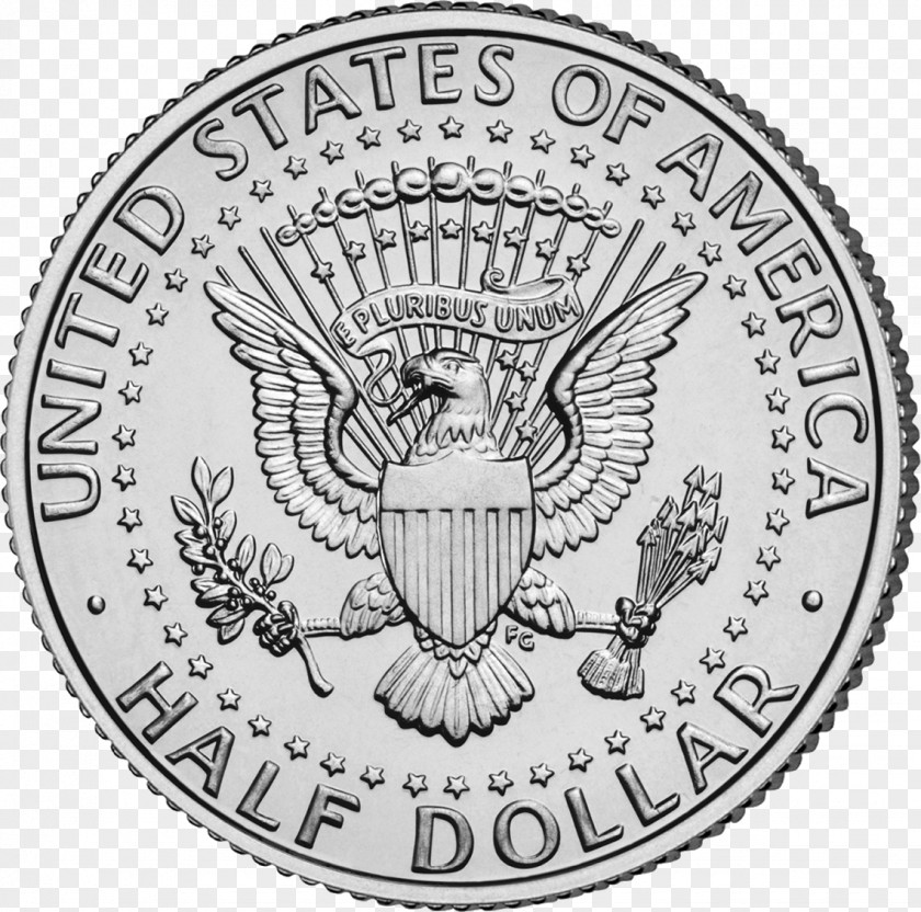 Coin Dollar Image Kennedy Half United States PNG